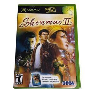 Shenume 2 Xbox exclusive SEGA video game with Shenume the movie DVD 2001